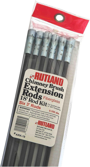 Rutland KRK-18 Fiberglass Chimney Brush Rod Kit