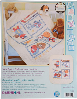 Dimensions Stamped Cross Stitch 'Little Sports' DI...