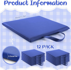 Suzile 12 Pcs 12'' Floor Cushions for Classroom Fl...