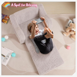 Kids Chairs for Toddler, 2-in-1 Toddler Soft Sherp...