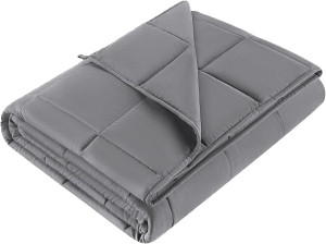 Weighted Blanket for Adults (12lbs, 48"x72" Twin S...
