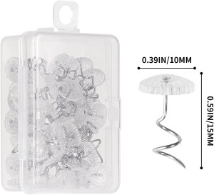 Vaincre 60PCS Upholstery Tacks - Bed Skirt Pins or...