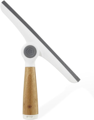 Full Circle Wipe Out Pivoting Shower Squeegee with...