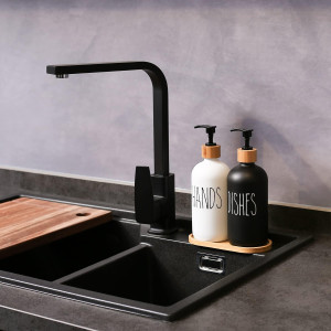 MOMEEMO Glass Soap Dispenser Set, Contains Hand So...