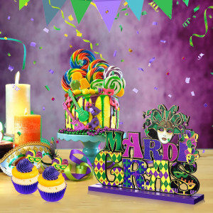 Blulu 3 Mardi Gras Table Decoration Signs Mardi Gr...