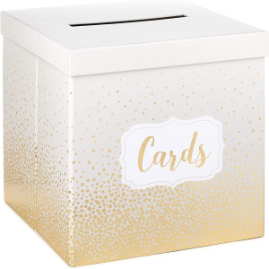 Hallmark 10" Elegant Card Receiving Box (Pearl and...