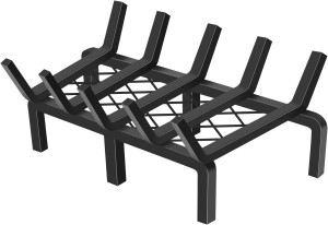 17" Fireplace Grate, Heavy Duty Fire Grates,1/2" S...