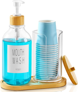VITVITI Mouthwash Dispenser for Bathroom, Mouth Wa...