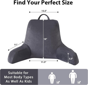 Reading Pillow with Arms for Adults, Back Pillow f...