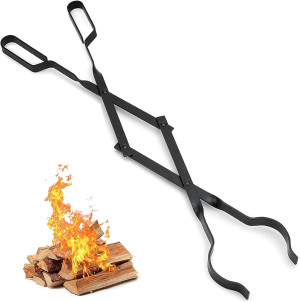 AMAGABELI GARDEN & HOME 26" Long Fireplace Tongs L...
