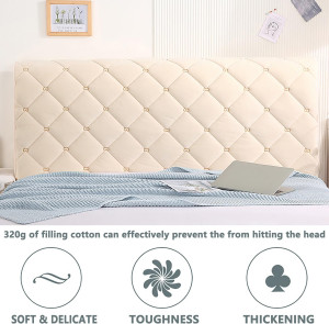 Thicken Headboard Cover, Universal Stretch Bed Hea...