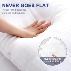 YUGYVOB Body Pillow for Adults- Satin Stripe Long...