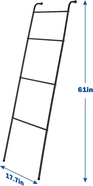 Blanket Ladder Decorative Towel Rack Holder for Ba...