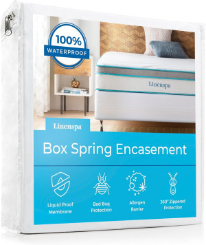 Linenspa Box Spring Encasement Queen, Complete Pro...