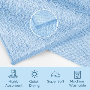 HOMEXCEL Microfiber Washcloths 12 Pack, Highly Abs...