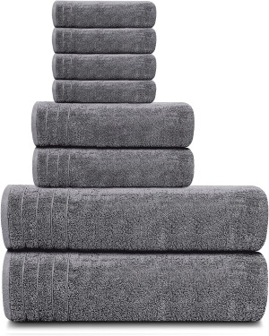 Tens Towels 8 Piece Towels Set, 2 Extra Large Bath...