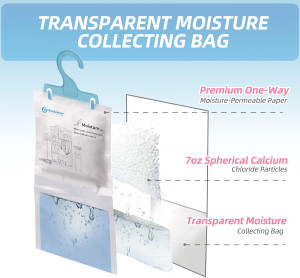 Wisesorb Moisture Absorber Packets with Plastic Ca...