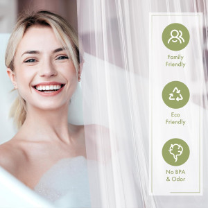 AmazerBath Shower Curtain Liner, 72x72 Clear Showe...