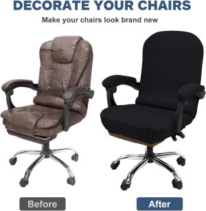 Office Chair Cover with Armrest Covers Stretchable...