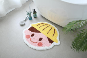 Cute Boy&Girl Tufted Water Absorbent mat, Non Slip...