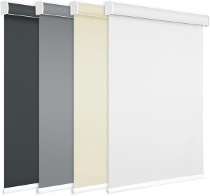Changshade Blackout Roller Shade with Cassette Val...
