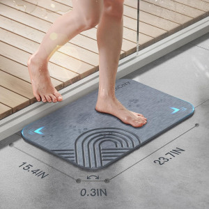 Stone Bath Mat – Diatomaceous Earth Quick Drying N...