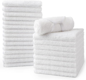 HOMEXCEL Microfiber Washcloths Towel Pack of 24,12...