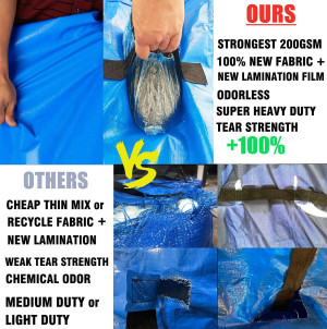 SGPAC Heavy Duty Mattress Bags for Moving and Stor...