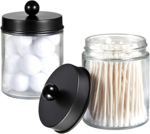 Apothecary Jars Bathroom Storage Organizer - Cute...