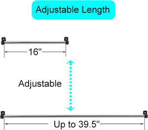 YYST Type A 16" to 39.5" Swivel End Sash Rod for T...