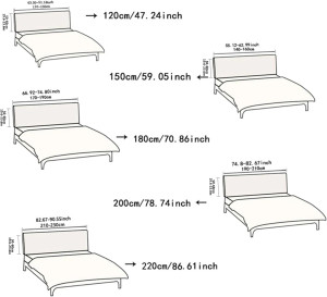 EFELIM Stretch Headboard Covers for Queen Cal King...