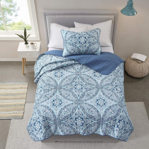 Comfort Spaces Reversible Quilt Set-Vermicelli Sti...