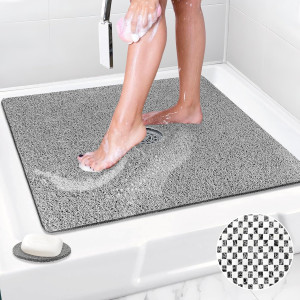 Shower Mat Non Slip: 31x31 Inch Extra Large Square...