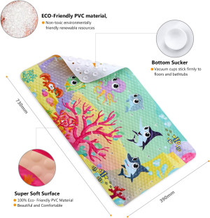 Updated Bathtub Mat for Shower Nonskid Bath Mat Ba...