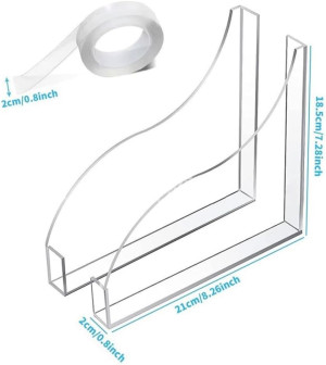 2 Pcs Bathroom Shower Splash Guard for Tub, Bathtu...