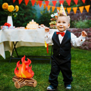 Inflatable Fake Campfire Camping Props Bonfire Par...