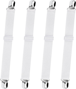 Bed Sheet Straps, Sopito Adjustable Elastic Fitted...