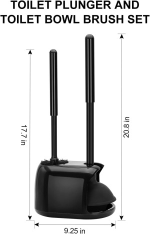SetSail Toilet Brush and Plunger Set, Toilet Plung...