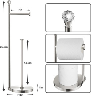 Toilet Paper Holder for Bathroom, Heavy Weighted M...