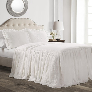 Lush Decor Ruffle Skirt Bedspread Set - 3 Piece Lu...
