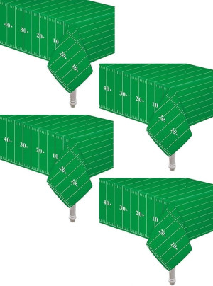4 Pack Football Touchdown Table Cover Includes 1 T...