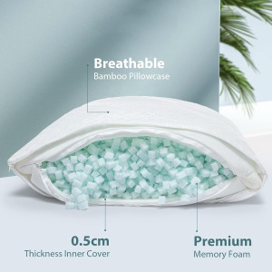 Shredded Memory Foam Full Body Pillow – Side Sleep...