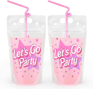xo, Fetti Let's Go Party Pink Drink Pouches - 16 c...