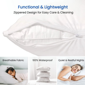 Guardmax Waterproof Pillow Protector Standard Size...