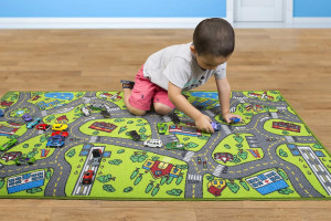 Kids Carpet Playmat Rug City Life Great for Playin...