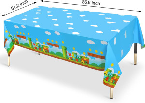 3 PCS Video Games Party Tablecloth, Plastic Video...