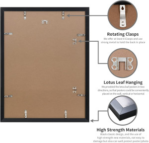 DOAI ART 18x24 Poster Frame 2 Pack, Black 18 x 24...