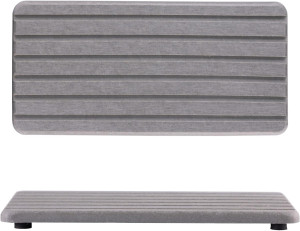 2 PCS Water Absorbent Diatomite Coasters Rectangle...