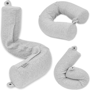 Dot&Dot Twist Memory Foam Travel Pillow for Neck,...