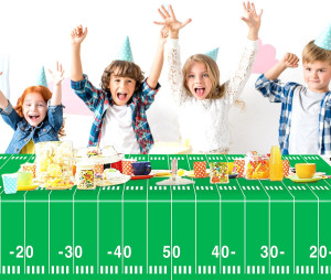 Oigco 3 Packs Party Football Tablecloth（54"x 108"...